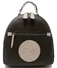 NEW GUESS Women's Angelea Brown Logo Print Backpack Bag Handbag Purse