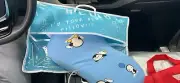 Toddler Pillow 13" X 18" Soft blue Cute Baby Pillow for Children with Memory Foa