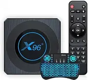 Android 11.0 TV Box, 4GB RAM/64GB ROM S905X4 Quad-Core Media Box Soporte 2.4Ghz/5.0Ghz WiFi 64 Bits H.265 BT 4.0 DLNA UHD 8K Smart TV Box with Wireless Mini Keyboard,2gb+16gb