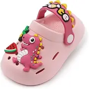 [icosylify] Toddler Shoes Little Kid Clogs Slide Sandals for 0-8yrs Kids Unisex Girls Shoes and Boys Shoes Garden Shoes Cartoon Slides Slip-Resistance Sandals Beach Slippers