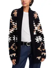Aqua Aztec Cashmere Cardigan - Exclusive