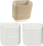 Paper Bowls with Lids,Paper Food Containers,Meal Prep Bowls,Take Out Food Containers Paper,Meal Prep Bowls with PP Lids,Stackable Paper Soup Serving Bowls Multifunctional Meal Prep Food Containers (A)