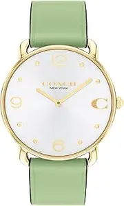 [Coach] Women's Elliot 14504287 Quartz Watch, Silver White, 36 mm Case Diameter