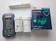 Glucocard Shine XL Diabetic Blood Glucose Test Strips Monitor Lancer Lancets