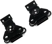 My MIRONEY 2-Pack Black Spring Loaded Butterfly Twist Latch and Keeper Hardware Metal Small Toggle Clamp Case Closure with Screws