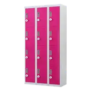 12-Door Locker for Office Gym Shed School Home Storage - 3-Digit Combination Lock