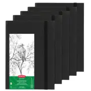 5pc Derwent Academy 140 gsm A5 128pg Hardcover Visual Art Diary Paint/Sketch