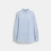 Striped Seersucker Button Down Shirt