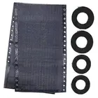 Zero Gravity Chair Replacement Fabric with Bungee Cord Kit, 19 Inch Wide Black