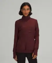 NWT Women Lululemon Sights Seen Jacket Full Zip Size 10 Red Merlot Lightweight