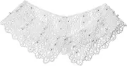 [SAFIGLE] Elegant Detachable Fake Pearl Collar for Women Fashionable Blouse Accessory Lightweight Versatile Summer Spring Shawl Collar for Enhancing Any Outfit