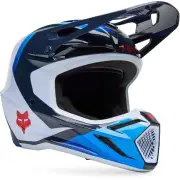 V3 Fade MIPS White Blue Motocross Helmet