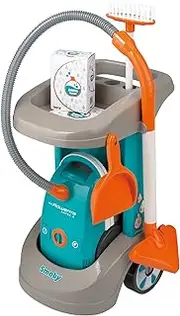 Smoby Simba Rowenta Cleaning Trolley with Vacuum Cleaner, Multi