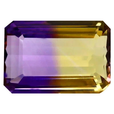 10.99 ct Superior Octagon Cut (16 x 11 mm) Unheated / Untreated Ametrine