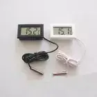 1 Pack Fahrenheit Mini Digital LCD Thermometer Temperature Gauge with Probe