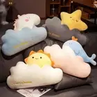 Moon Plush Pillow Cloud Shape Chair Cushion Kawaii Bedside Cushion Gift