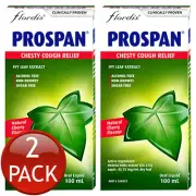 2 x Prospan Chesty Cough Relief Syrup Non Drowse Sugar Free Oral Liquid 100mL