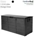 Outdoor Storage Box 1.13 x 0.49 - 290L - FREE HOME DELIVERY (Australia)