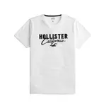 HOLLISTER 海鷗 HCO 熱銷刺繡文字海鷗圖案短袖T恤-白色