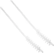 LOPUNER 2pcs Flexible Refrigerator Coil Washer Cleaning Brush Efficient Vent Trap Cleaner for Maintenance Removes Odors Enhances Cleaning Performance Compatible with Drum Washing Machines