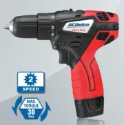 AC Delco battery powered 10.8V 2 speed drill driver