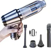 Leona Co Handheld Vacuum Cordless, USB Rechargeable Car Vacuum Cleaner, 95000PA Strong Suction, Portable Hand Held Vacuum, Dust Buster, Mini Vacuum for Car Office Home Cleaning