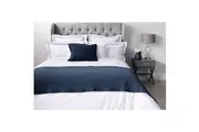 Belledorm Crompton Quilted Bed Runner (Navy) (220cm x 70cm)