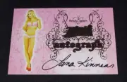 2015 Benchwarmer LANA KINNEAR Pink Archive #50 Silver Holo Foil Auto PLAYBOY Hot