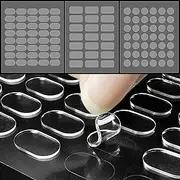 618 Pcs Clear Sticky, Tack Adhesive Poster Tacky Putty Removable Round Putty Double-Sided Round No Traces Adhesive Sticker for Festival Decoration