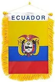 Ecuador flag Mini Banner Country Pride Car Display