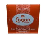 Waxed paper logan wrap mini size 6inx10 3/4 500 Sheets