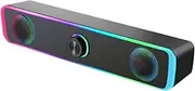 Computer Speaker for Desktop | Portable Wired Soundbar | 3.5mm Audio Jack Connection, Small Speaker for Desktop Monitor, PC, Laptop, Tablets, Phone