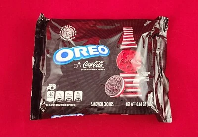 NEW LIMITED EDITION OREO COCA COLA FLAVOR + POPPING CANDY COOKIES 10.68 OZ PACK