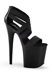 Pleaser FLAMINGO-869 8 Inch Heel, Platform Criss Cross Closed Back Sandal