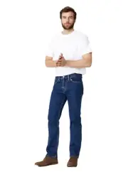 Levi's - 516 Straight Fit Jeans - Dark Stonewash Stretch