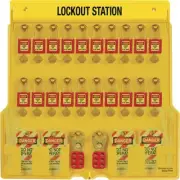 Master Lock 20-PADLOCK & ACCESSORIES LOCKOUT STATION 1484BP410 Lockable Cover