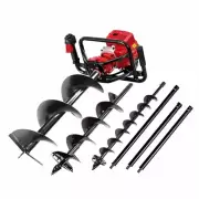 Giantz Post Hole Digger 92CC Petrol Motor Drill Borer Fence Extension Auger Bits