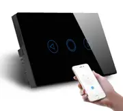 Smart Zigbee Black Dimmer Wall Switch