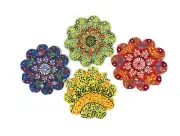 Ceramic Trivet Set of 4, Trivet For Hot Dishes.