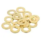 18Pcs Brass Flat Washer, M12 3/16"x1/16"x0.123mm Fenders Washers Assortment