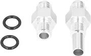 Front Rear Transmission Cooler Adapter Fittings -6AN to 1/4in NPSM for 4L80E LS1 LS6 L59, Direct Replacement, Metal & Rubber Material