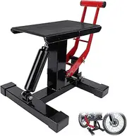 Motorcycle Jack Dirt Bike Stand Lift, Hydraulic Motorcycle Lift Stand, 330Lbs Capacity Height Adjustable Hoist Table, Lifting Stand for Dirt Bike Repair & Maintainance