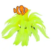 Kazoo Silicone Plant - Yellow Fern w/Clown Fish (19667)