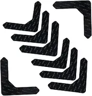 HAWILLOSCH 12pcs Reusable Non Slip Carpet Grippers Washable Slip Rug Pads for All Floor Types Prevent Curling and Sliding Stickers
