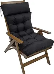 Patio Chair Cushion - Outdoor Sun Lounger, Waterproof Sunscreen Garden Cushion | Thickened Patio Chaise Lounger Swing Recliner Bench, Foldable Luxury Outdoor Sun Lounger Cushions for Lawn Garden