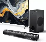 Soundbar for TV with Subwoofer, 2.1CH TV Sound Bar Under Monitor with 5.25'' Woo