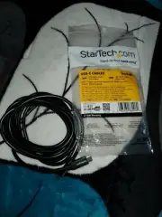 StarTech 10ft USB-C to USB-C Cable w/ 5A PD - M/M - USB 2.0 - Black