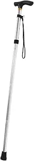 Folding Walking Cane for Seniors Antislip Aluminum Alloy Hiking Stick Section Design for Enhanced Stability and Safety for Outdoor Use