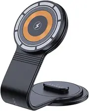 Peakloong 360 Degree Rotation Adjustable Magnetic Car Phone Holder Wireless Charging Panel Magnet Suction Mobile Phone Bracket