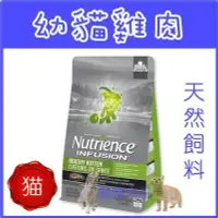 在飛比找Yahoo!奇摩拍賣優惠-Nutrience 紐崔斯 INFUSION天然幼貓(雞肉)